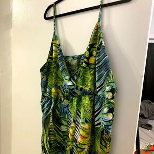 Tropical Print Romper